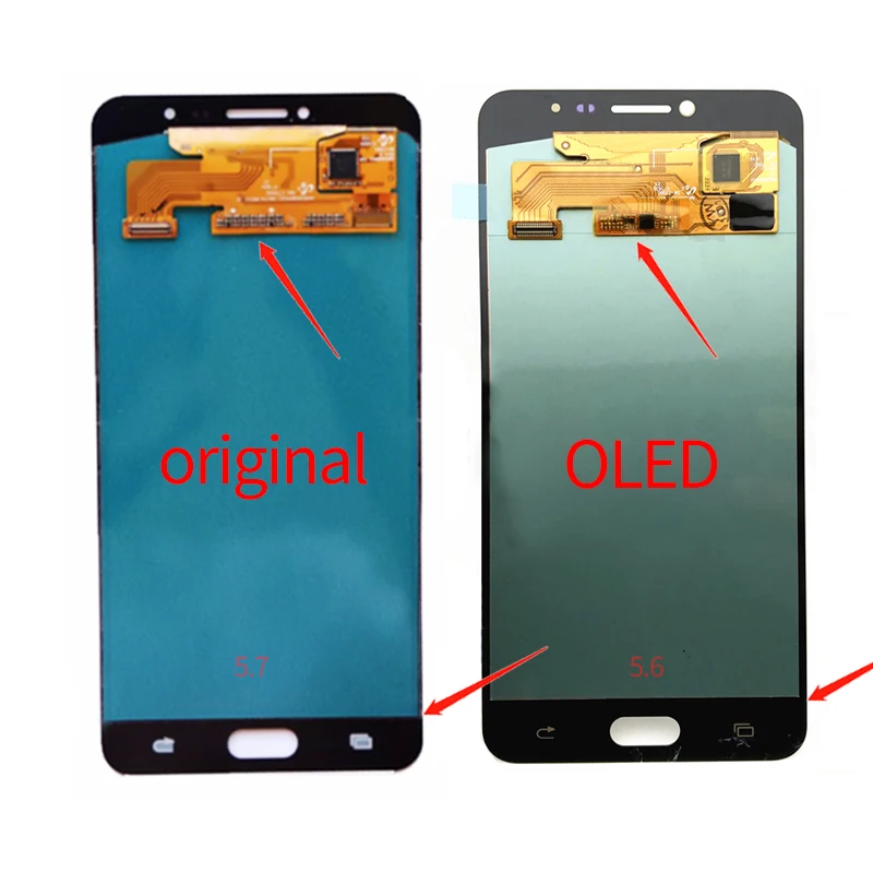 OEM AMOLED сменный ЖК дисплей для телефона Samsung Galaxy C7 C7000 SM сенсорный экран дигитайзер