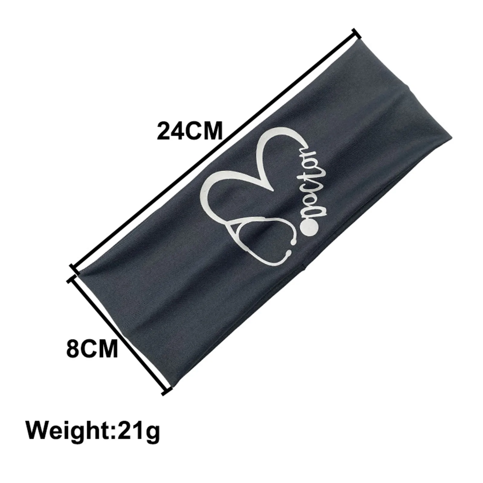 Модные эластичные с буквенным принтом повязка на голову застежкой пуговицу Йо ga