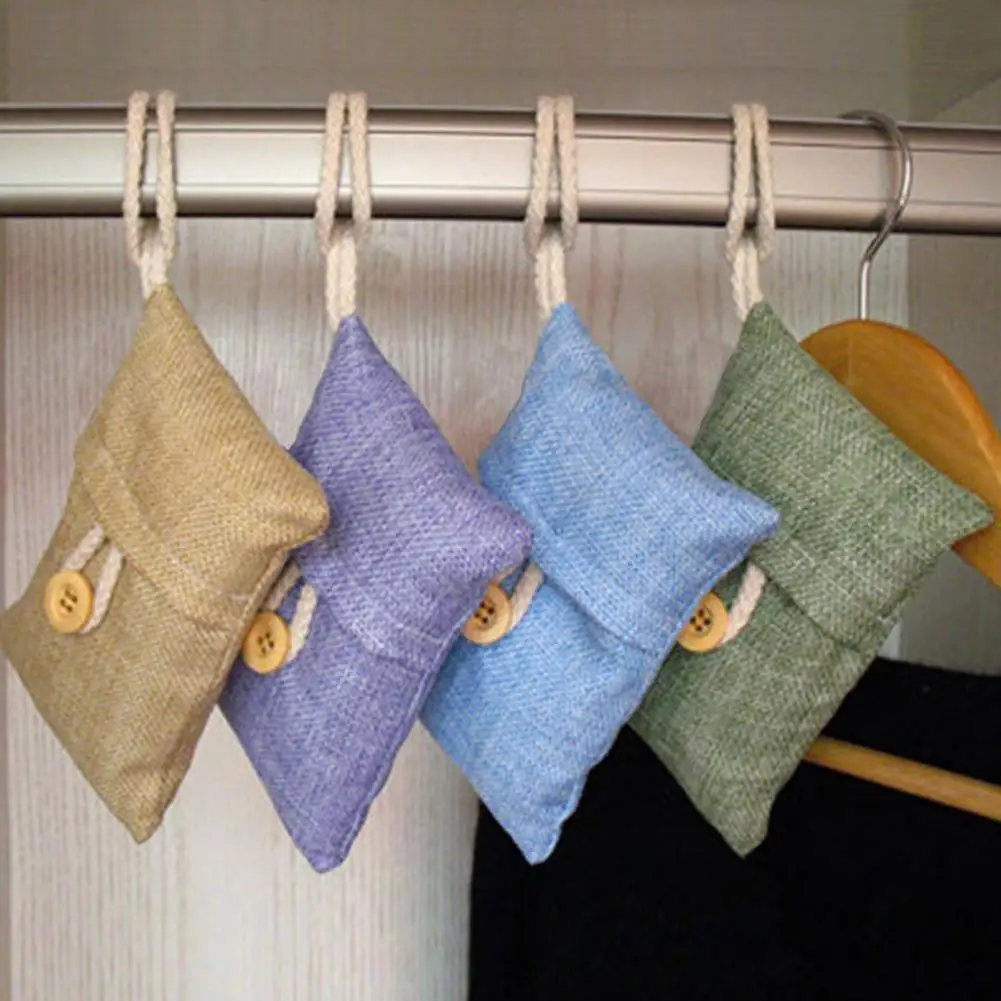 

Random Air Purifying Bags Nature Charcoal Bamboo Air Purifying Bag Mold Odor Purifier Bamboo Charcoal+non-woven Fabric