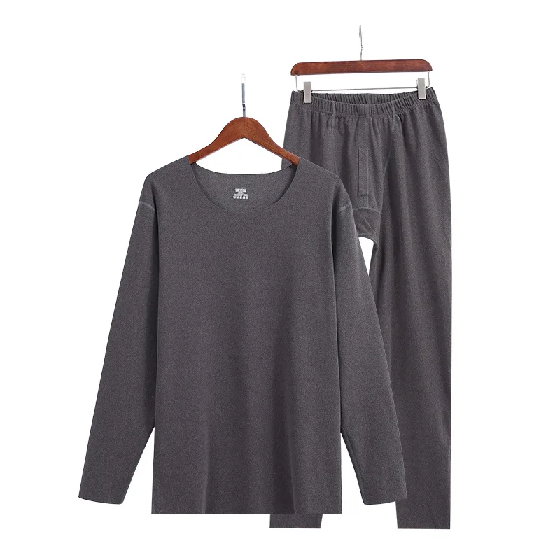 

Men's Thermal Underwear Stealth Slim Breathable Shirt Men's Winter and Autumn Stretch Warm Jacket Seamless Round Neck