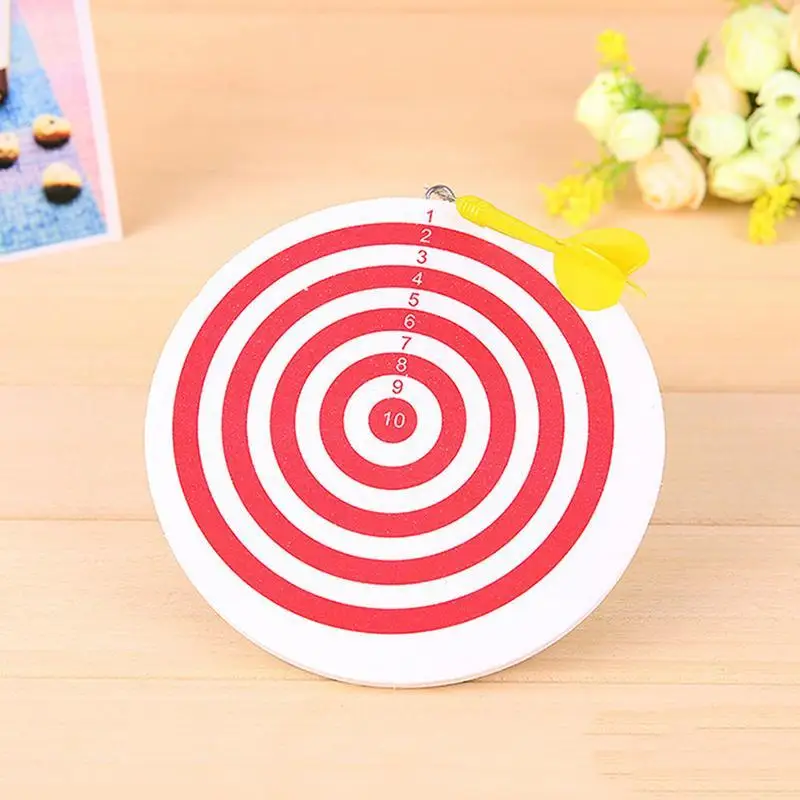 

New Wall-mounted Double-sided Thick Foam Darts Set Dartboard Game 3pc Sport 1pc Board And Dart Indoor Darts H6h7