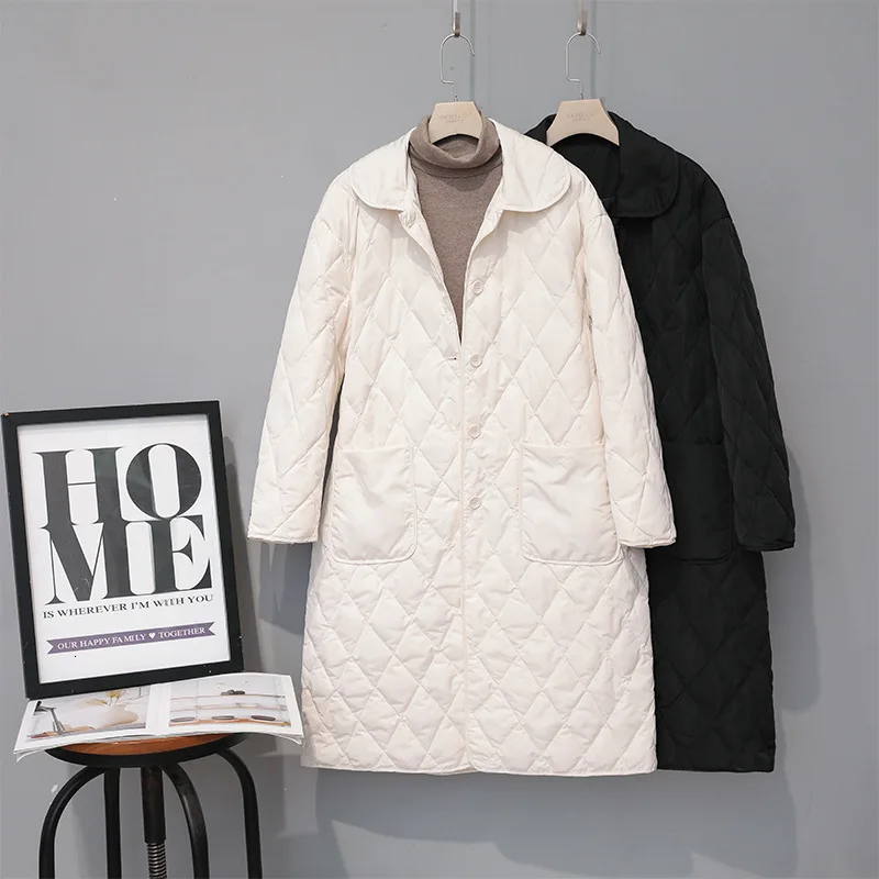 В 2019 году осенне-зимние куртки-пуховики девушки длинный фривольный Фонд будет