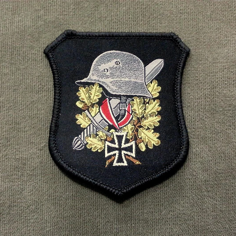 Немецкий шлем Второй мировой войны Железный крест кинжал патч с Дубовыми