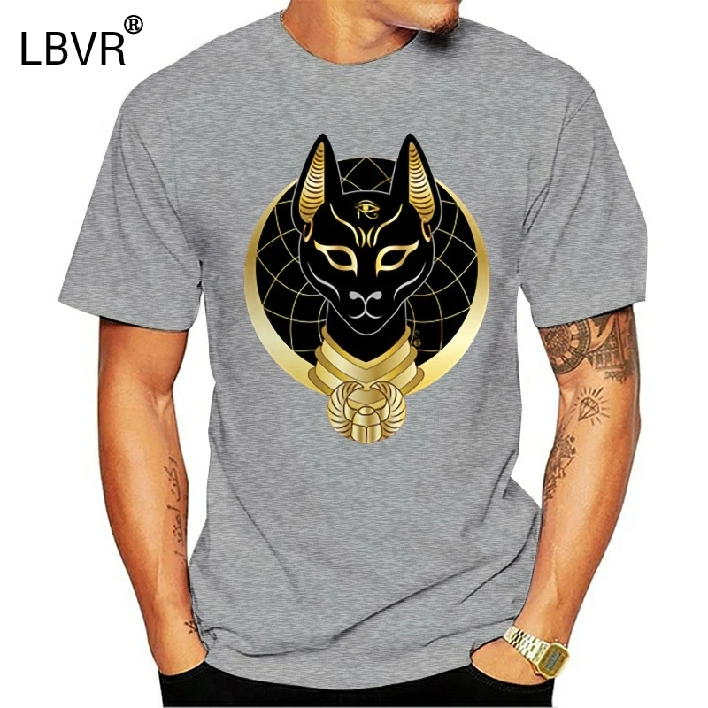 Мужская футболка с надписью Bastet Египет древний Кот Бог любовь счастливый символ