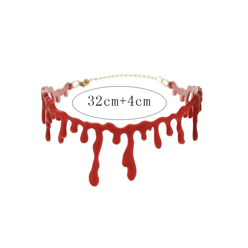 Новинка 2020 модное ожерелье чокер с имитацией крови вампира модный Женское