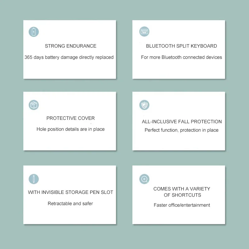 Портативный беспроводной чехол с клавиатурой Bluetooth и карандашом для iPad 10 2 дюймов