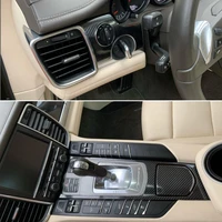 for porsche panamera 2010 2016 interior central control panel door handle carbon fiber stickers decals car styling accessorie