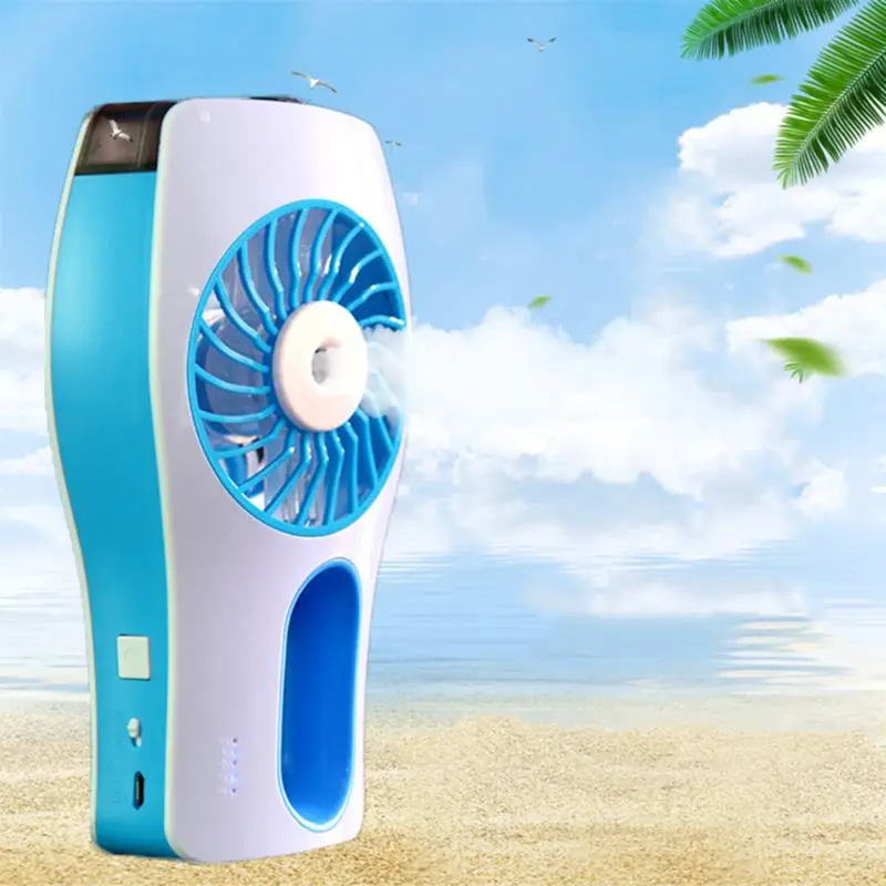 

Handheld Misting Fan, Mini USB Rechargeable Battery Operated Misting Fan, Portable Personal Fan with Spray Bottle, Small Water