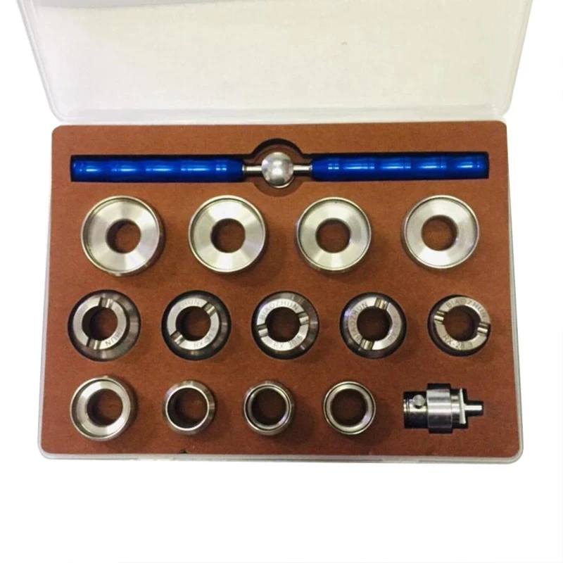 13pcs Closing Waterproof Tool Watch Back Case Opener 18.5mm-36.5mm Size Types Professional Repair Tools Set for Rolex - купить по