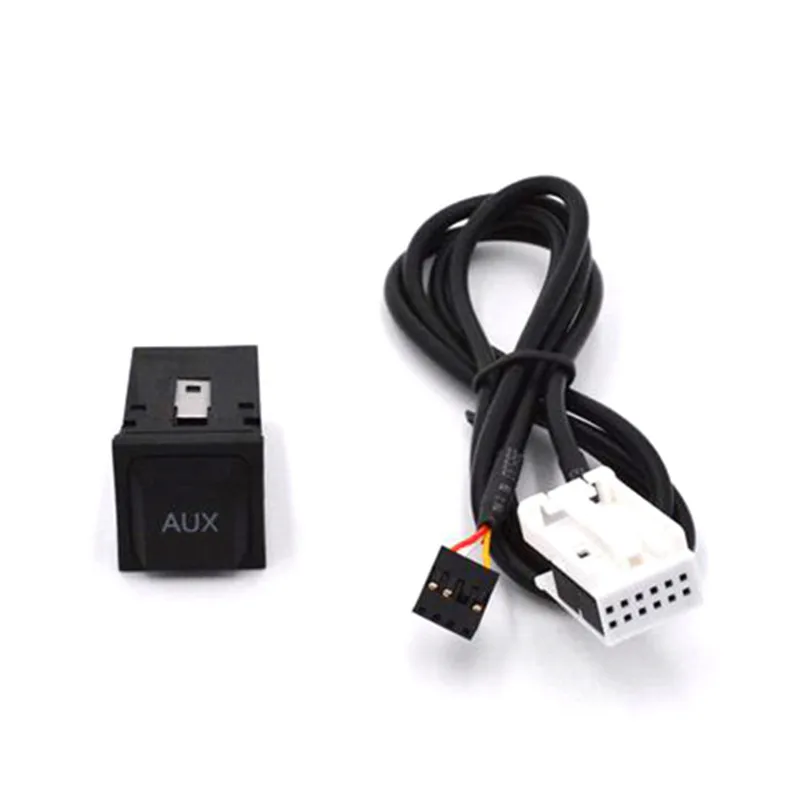 Разъем AUX входа RCD510 310 300 Plus с кабелем для VW Jetta Golf Mk5 MK6 GTI 5KD 035 724 A|aux input socket|aux interfaceaux |