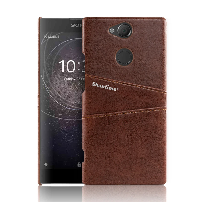 BROWN Для sony Xperia XA2 чехол для телефона для sony Xperia XA2 чехол Кожаный чехол-кошелек с отделением для карт Роскошный чехол - Цвет: BROWN