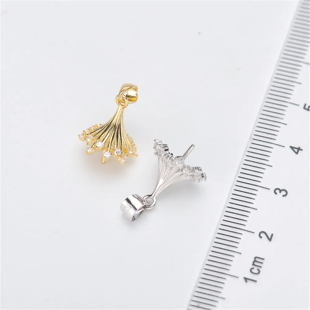 

Real Solid 925 Sterling Silver Connector Oysters Pearl Bead Caps Diy Jewelry Accessories