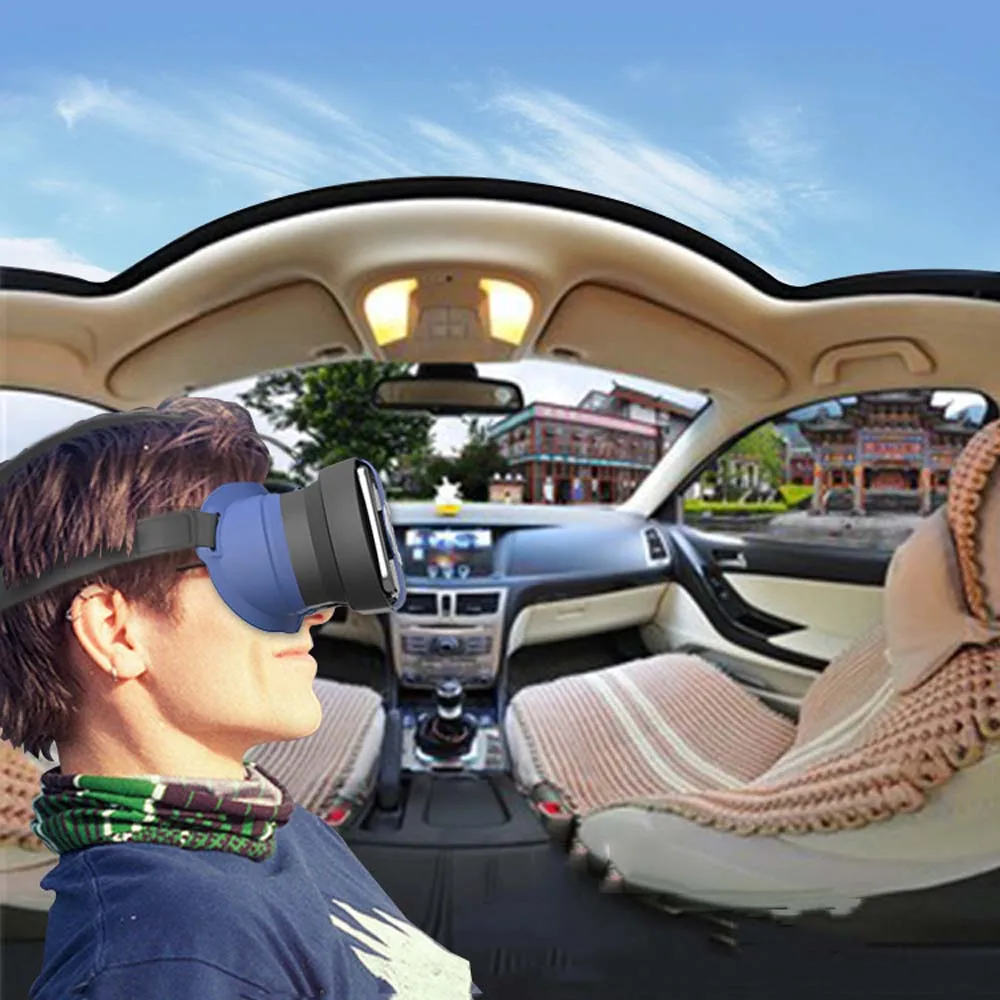 VR AR складные очки виртуальной реальности 3D 96 ° мини портативные силиконовые для