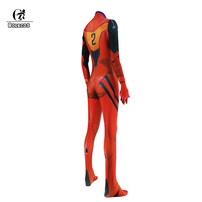 ROLECOS Asuka Langley Soryu) Косплэй Костюм Косплей Аниме ЕВА АСУКА сексуальное боди костюм