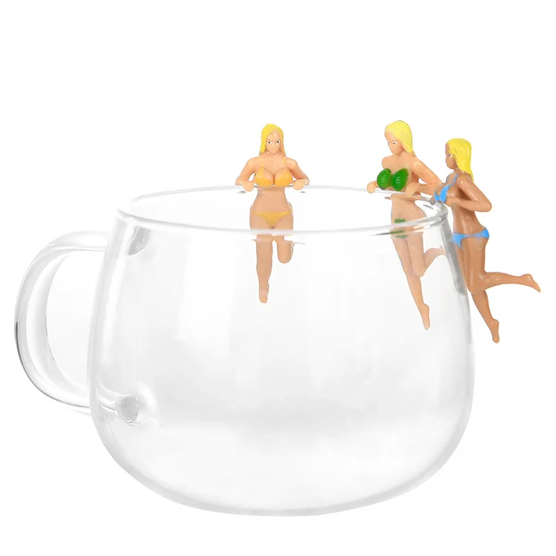 

Sexy Box Set Of Simulation Character Cup Edge Can Be Cup Edge Dolls Custom Cartoon Micro Landscape Cup Edge