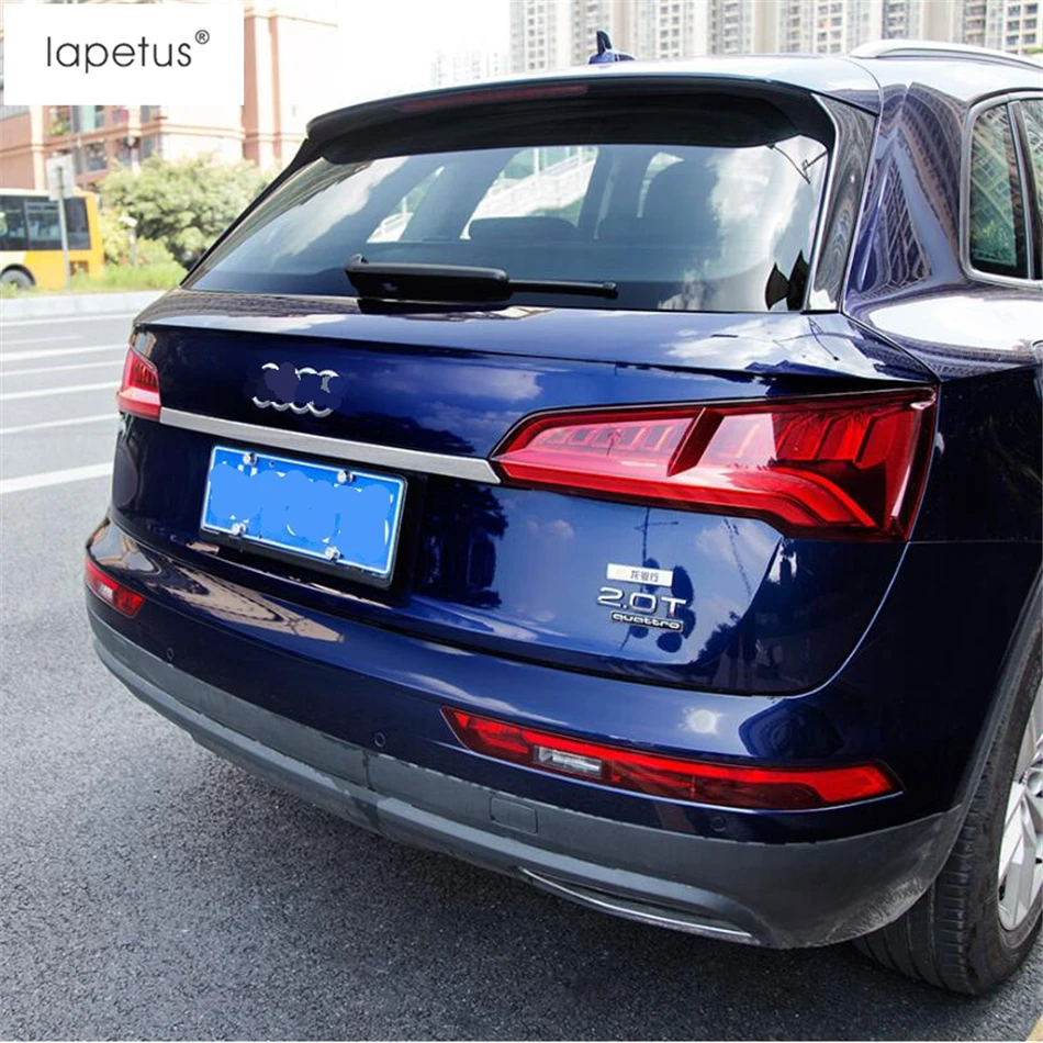 Аксессуары Lapetus подходят для Audi Q5 автомобиля задний хвост вверх багажник стример Декоративная полоса формовочная крышка комплект Отделка 1 шт