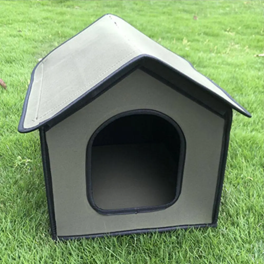 

Pet Outdoor House Waterproof Weatherproof Cat Nest Dog House Foldable Pet Shelter All Weather Doghouse Puppy Shelter rational