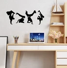 Виниловые наклейки на стену с изображением танцевальных танцев, #604