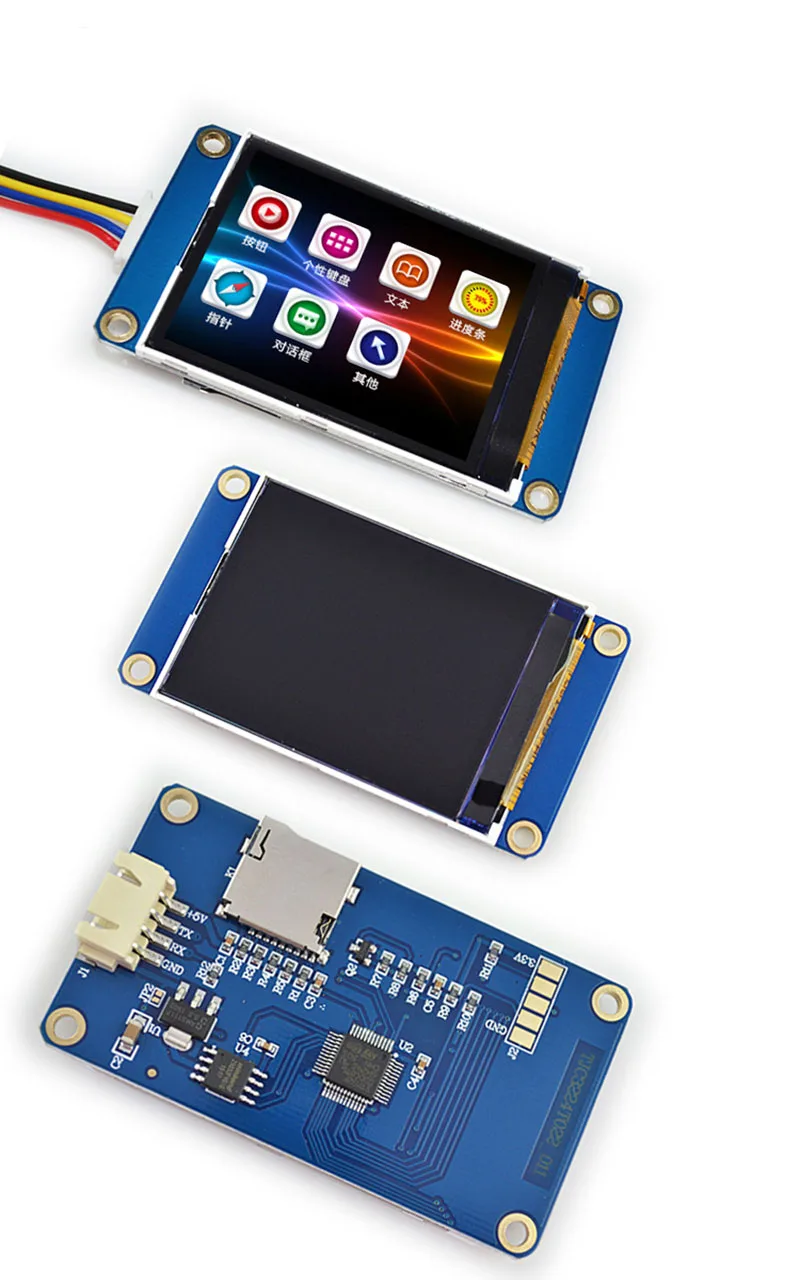 2.4-дюймовый сенсорный TFT с графическим процессором USART HMI, конфигурация изображения экрана шрифта серийной китайской версии 320 * 240, как модель.