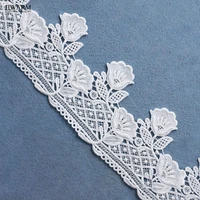 5yard 10cm new lace fabric 2019 high quality lace trimming explosive water soluble milk silk flower three dimensional embroidery
