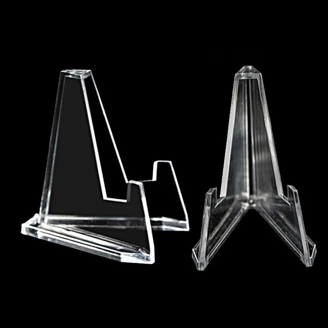 

Round Coin Display Holders Square Stand Tool 10Pcs Clear Display Easel