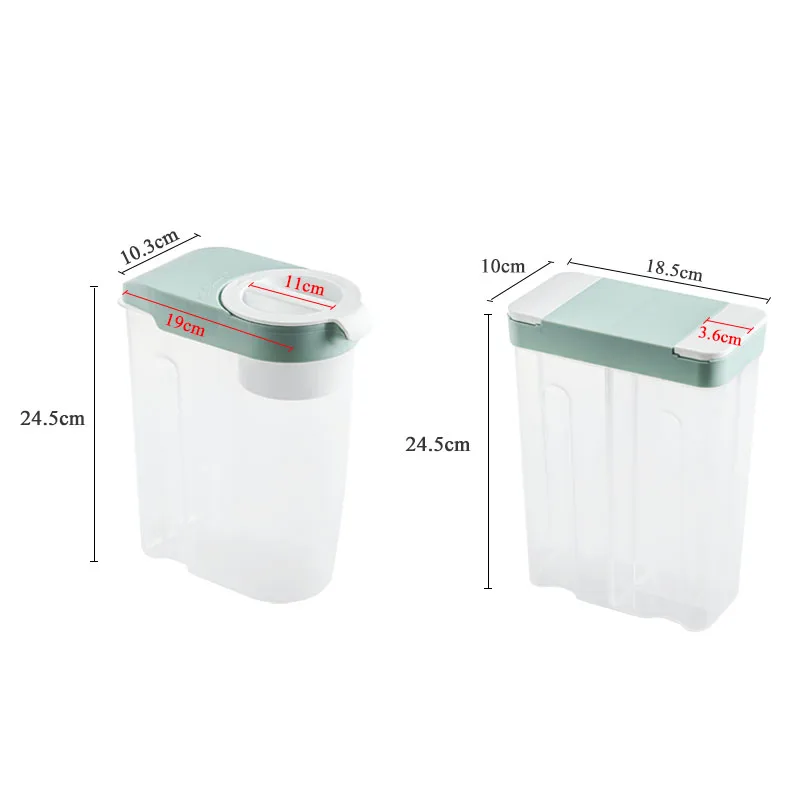 

Home Storage Kitchen Food Storage Box Food Container Grain Tank Cereal Dispenser Box Nut Jar Rice Dried Fruit Noodle Container