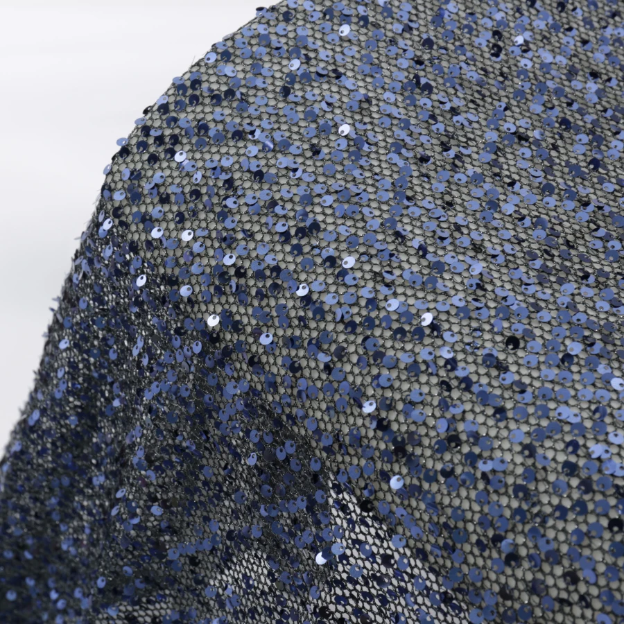 5 ярдов трехмерная рыбья шкала вышивка ткань новая Блестки с блестками и вышивкой