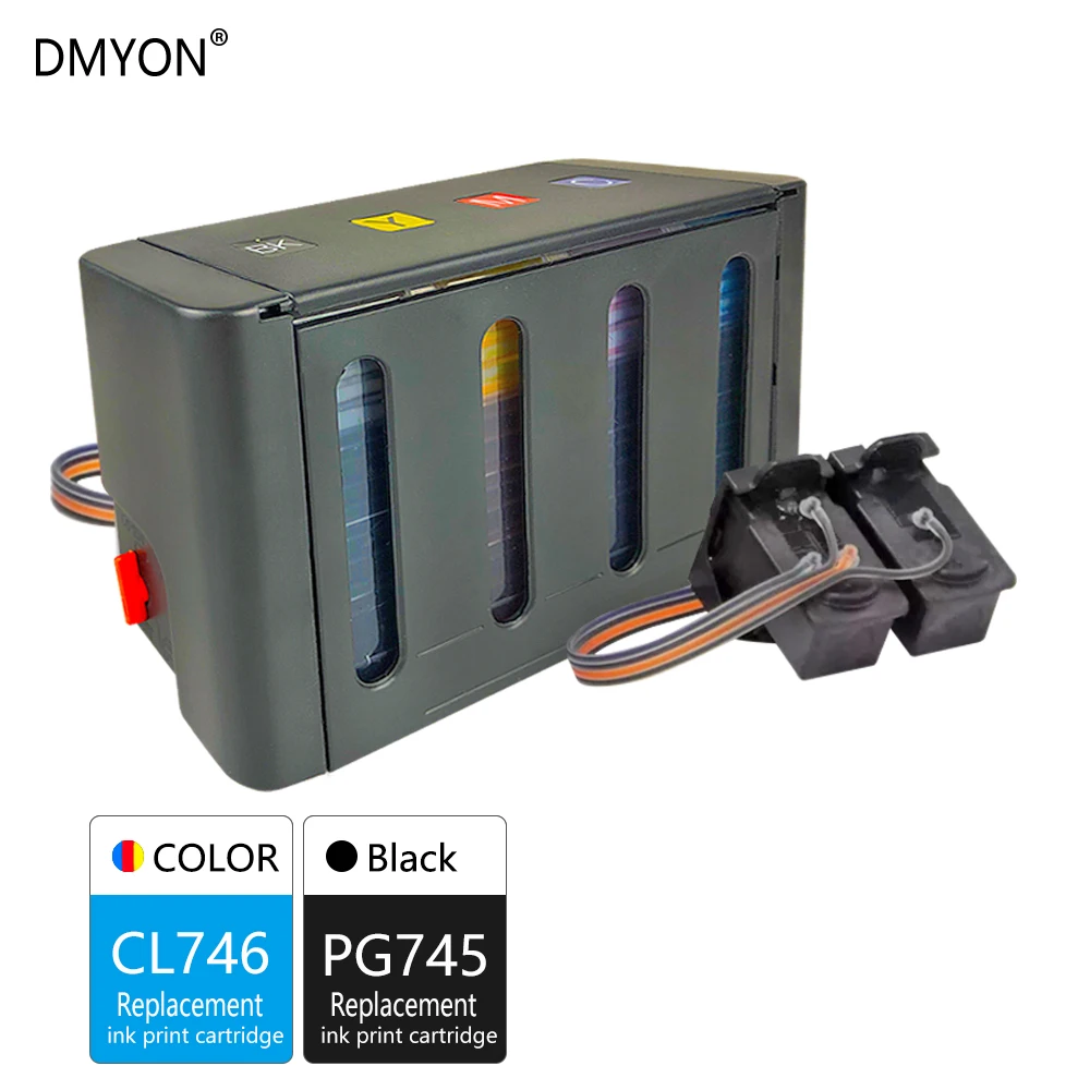 DMYON совместимый для Canon PG745 CL746 СНПЧ чернильный картридж Pixma MX497 TS207 307 3170 TR4570 MG2470 2570S