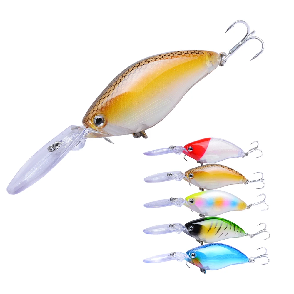 

1PCS Crankbait Fishing Lure 11.2cm-4.41"/18.2g-0.65oz Artificial Bass Baits 4# Hook Hard Wobblers Tackle