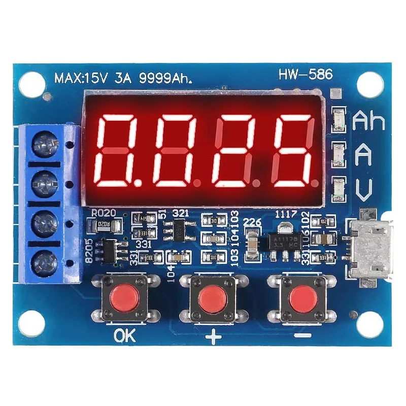 Новый ZB2L3 литий-ионный свинцово-кислотная измеритель емкости аккумулятора