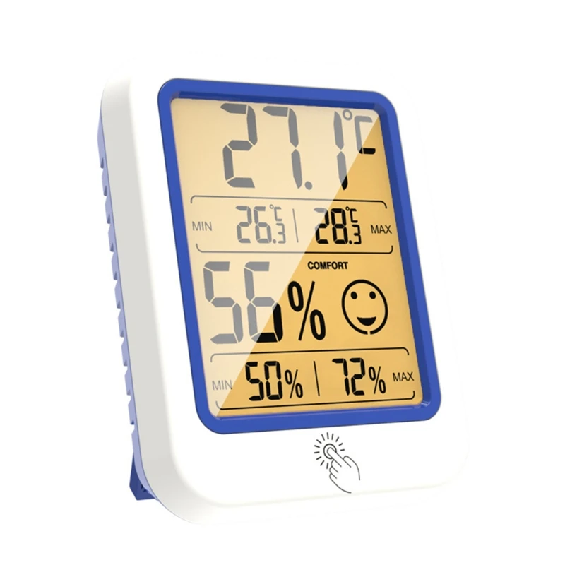 

Max Min Record Digital Thermometer Hygrometer Temperature Humidity Meter Monitor