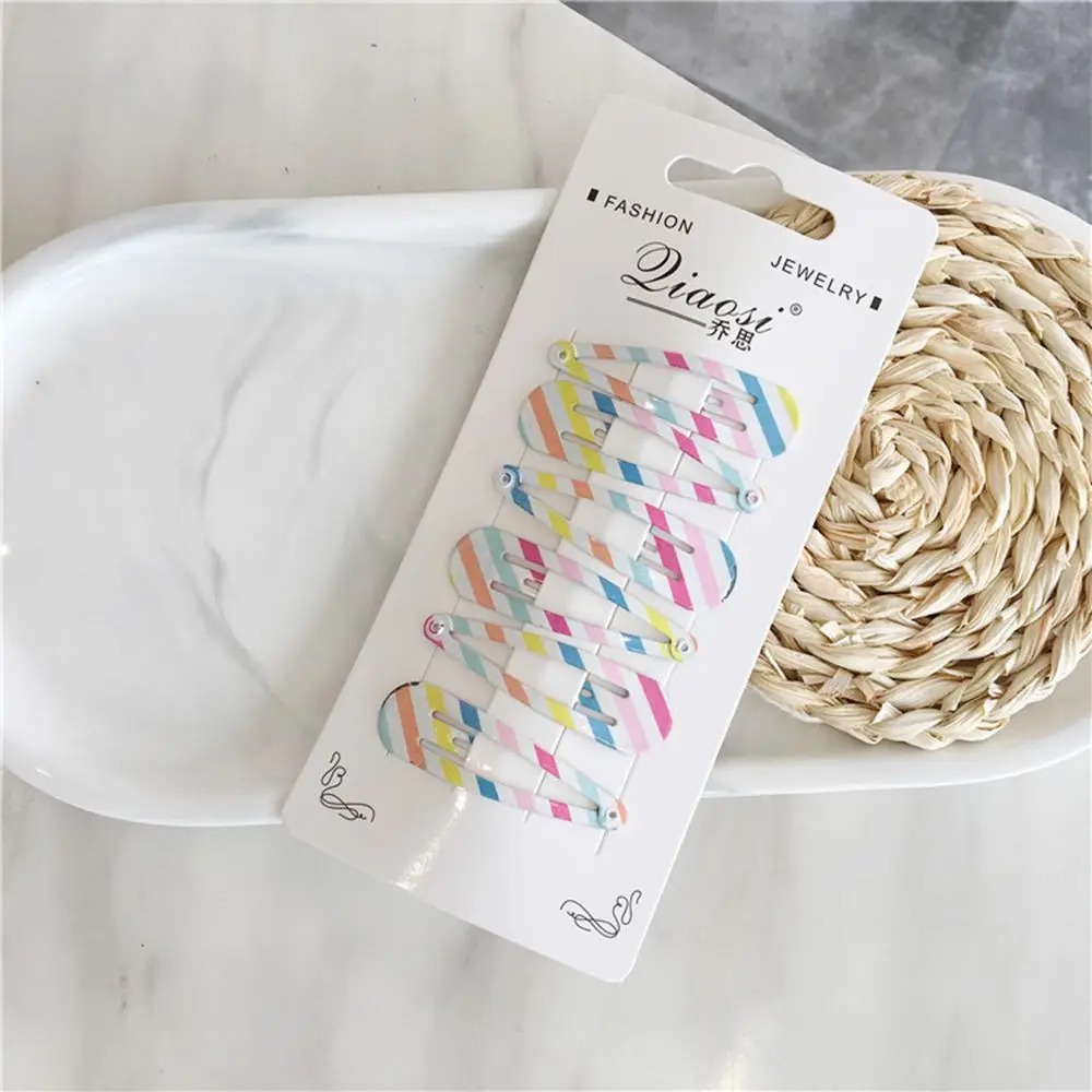 Заколки для волос в розовую сетку 6 шт./компл. металлические детские заколки