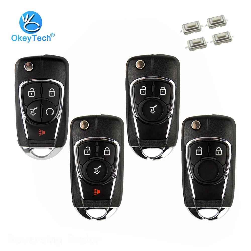 Сменный модифицированный откидной ключ OkeyTech 2/3/4/5 для Vauxhall Opel Astra j h g Insignia Corsa Chevrolet