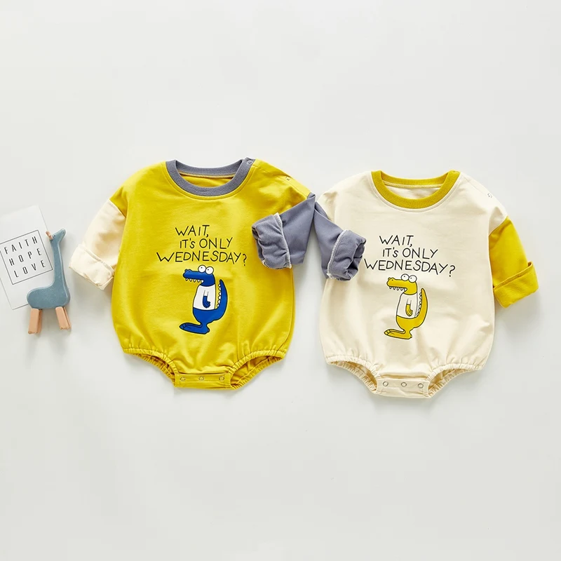 Baby Bodysuit 2021 Spring Summer Boy Girl Newborn 0-24M Infant Clothing Fashion Cartoon Infant Long Sleeve Cotton Romper Clothes