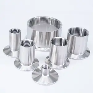 Внутренняя резьба BSPT 18-3 дюйма, тройной зажим 0,5 дюйма 0,75 дюйма 1,5 дюйма 2 дюйма 2,5 дюйма 3 дюйма, OD 304, санитарный фитинг из нержавеющей стали для домашнего пивоварения