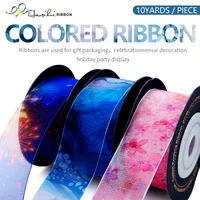 haosihui 25mm10yardslot yarn silk organza ribbon holiday decoration personalized party gift box tapes