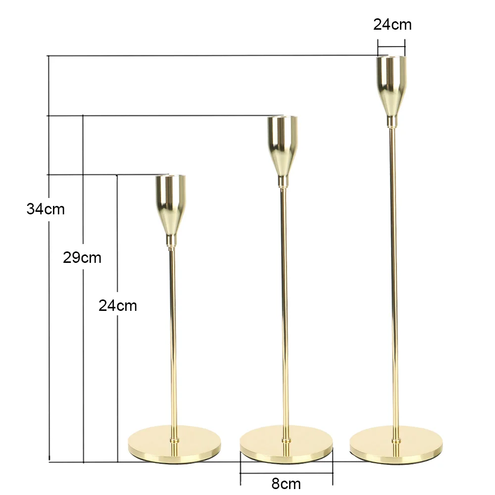 

Luxury Candlestick Fashion Wedding Candle Stand Home Decor Candelabra Table Metal Candle Holders Exquisite Candlestick