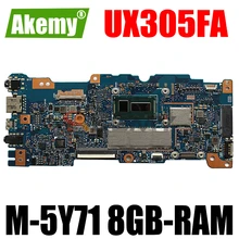 Akemy UX305FA Laptop motherboard for ASUS ZenBook UX305FA original mainboard 8GB-RAM M-5Y71 CPU