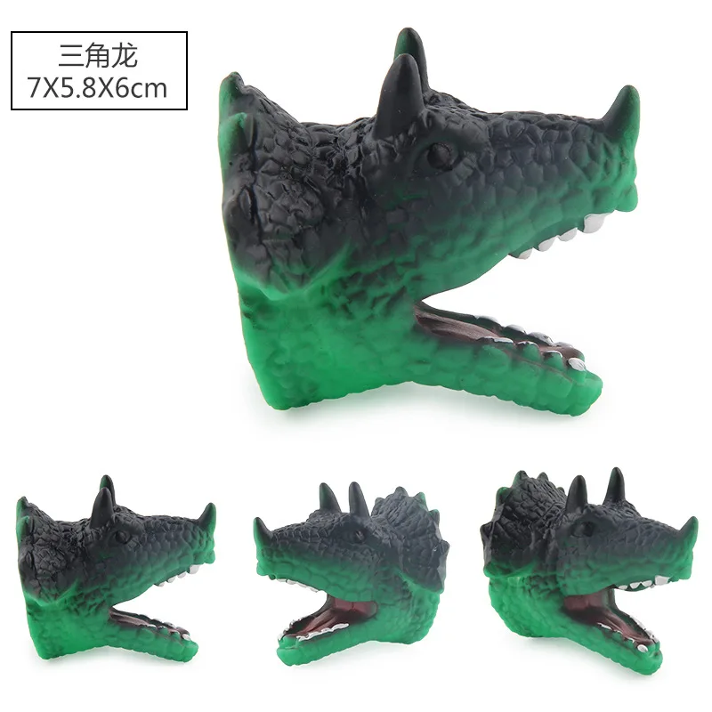 Набор игрушек для детей силиконовый мини-динозавр с пальцами пальцев Забавные