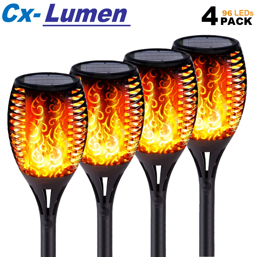 Светодиодный светильник с солнечным пламенем s наружный IP65 Водонепроницаемый