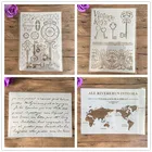 4 шт.компл. A4 трафареты для рисования мандалы, альбом тиснение, скрапбукинг, декоративный шаблон, трафарет для торта, книги для рукоделия