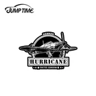 JumpTime 13x6,8 см Hawker Hurricane WW2 самолетов автомобилей Стикеры наклейка военной тематики изготовленный на заказ из винила с распечаткой для устойчивая к царапинам для RV GTR