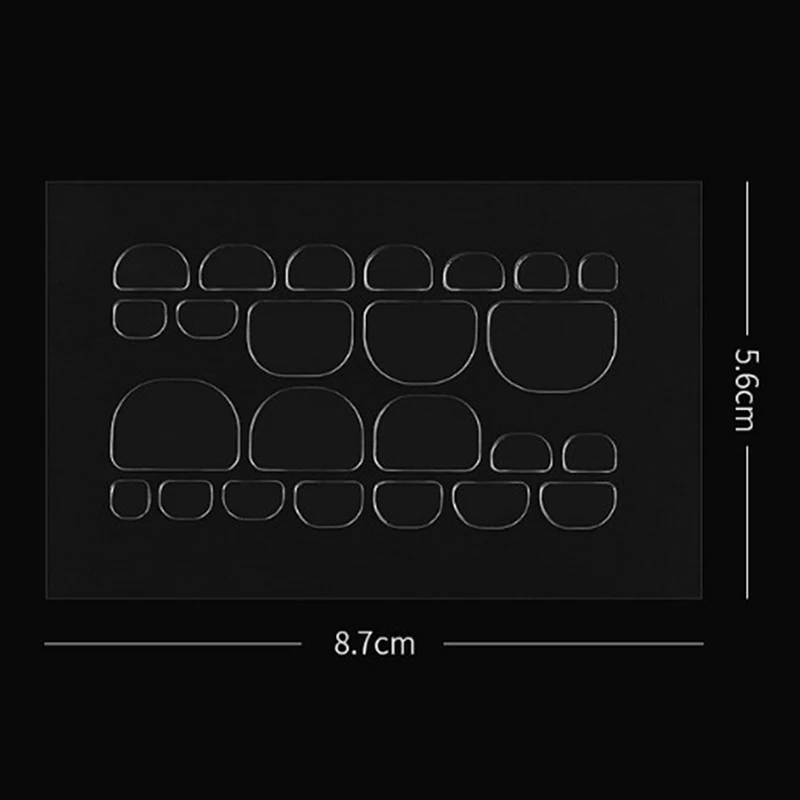 240 шт./10 листов двусторонняя клейкая лента для ногтей|Стикеры и наклейки| |