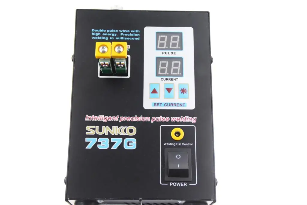 SUNKKO 737G точечный сварочный светодиодный двойной цифровой дисплей со сварочными
