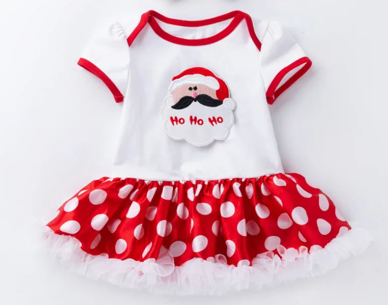 

Baby First Christmas Costumes Infant Toddler Santa Claus Short Sleeve Rompers Party Outfits Newborn Fashion Dresses Clothing