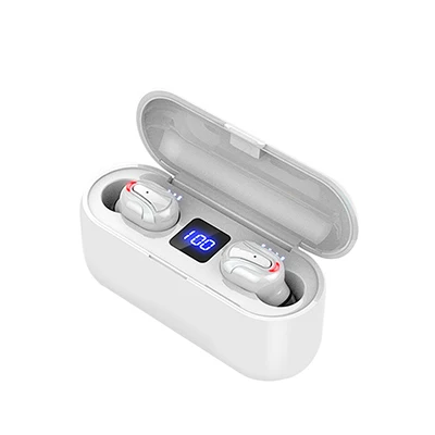 white double Bluetooth наушники беспроводные наушники водонепроницаемые спортивные наушники hife стерео наушники вкладыши для xiaomi huawei pk Q32 - Цвет: white double