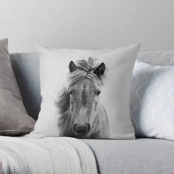 Наволочка для подушки с принтом лошади декоративное удобное украшение кровати