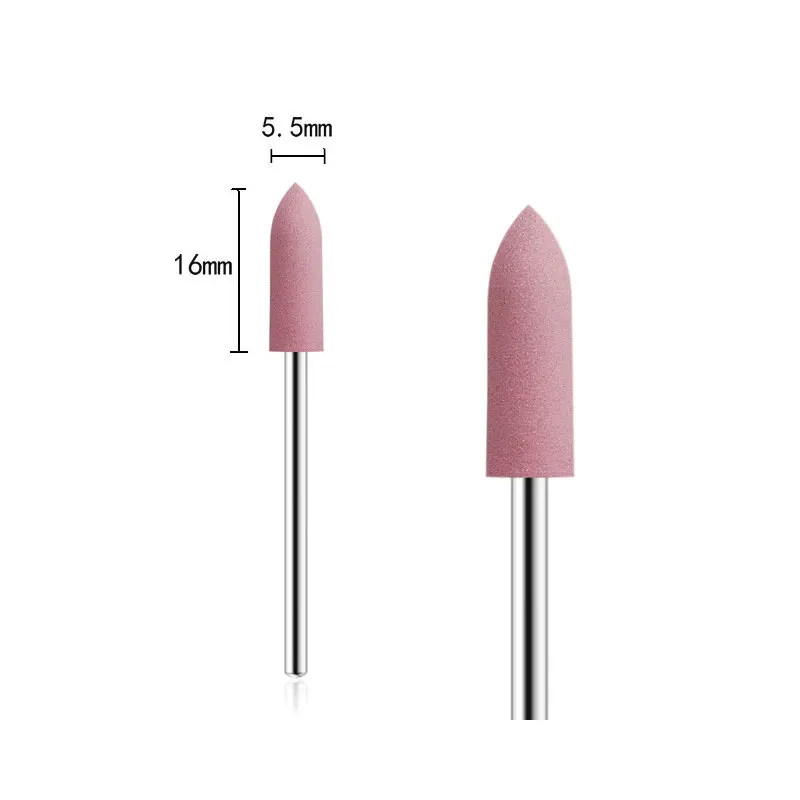 1 шт. футболка с длинными пуля голова Фрезер для ногтей сверлильный резины и