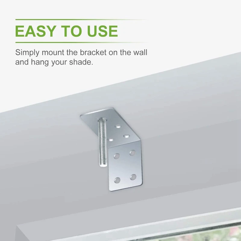 

Amazing Drapery Hardware Roman Shade L Bracket with Wingnut for Roman (Or Other) Shades/Ceiling or Wall Mount 10 Pairs