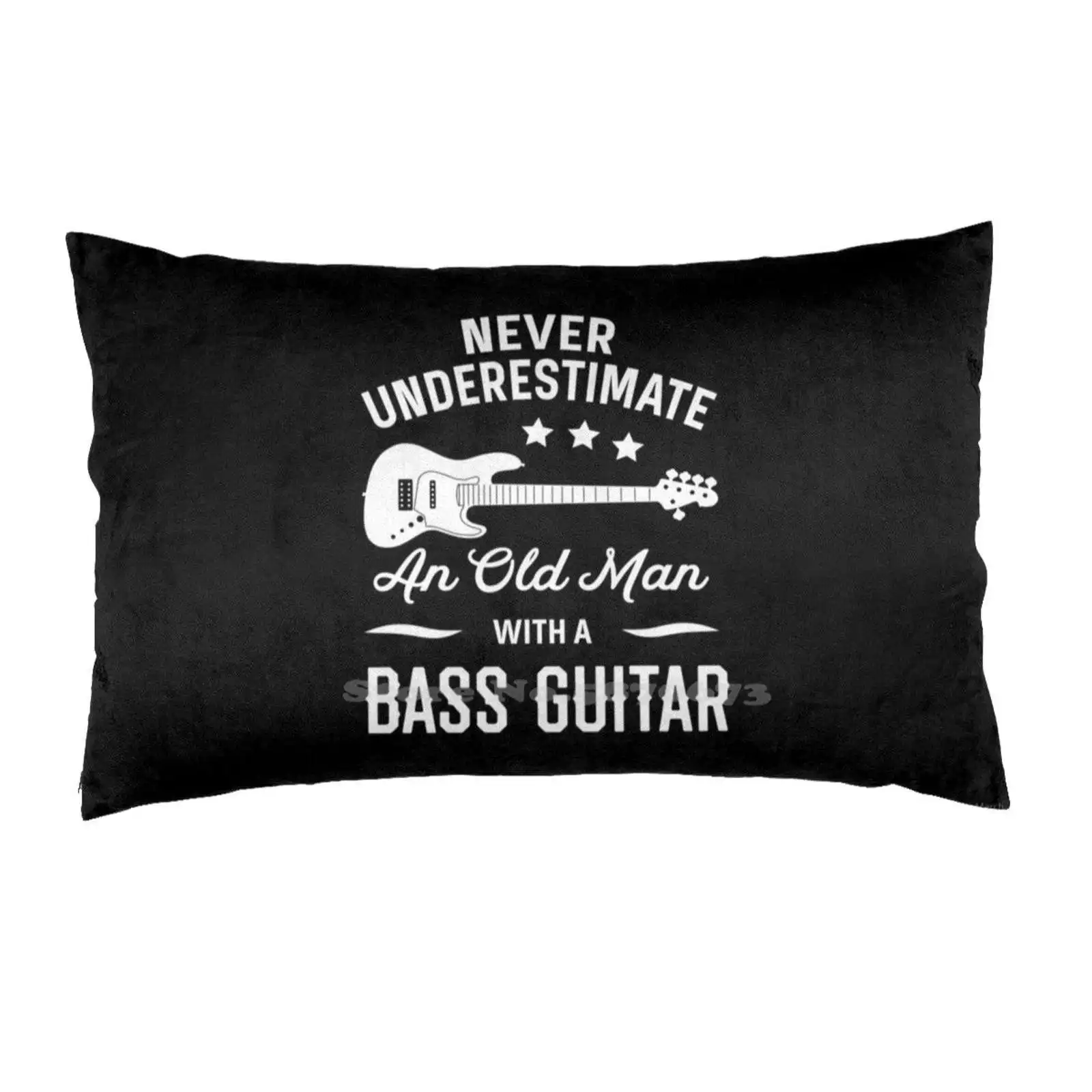 Наволочка для дивана Old Man Bass Guitar с принтом для дома, печатные подушечки для пилота-солиста, музыканта, инструктора, ко Дню отца.